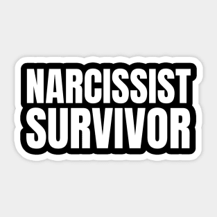 Narcissist Survivor - Domestic Abuse Awareness Sticker